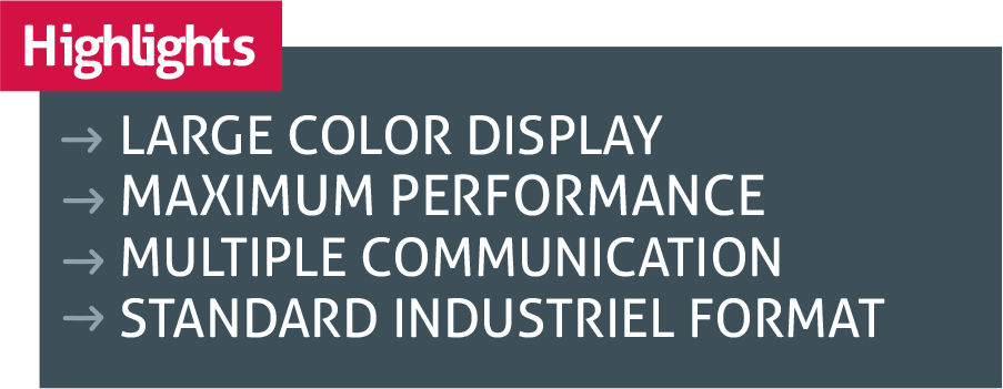 D670-hightlight Large Color Display Maximum Performance Multiple Communication Standard Industrial Format