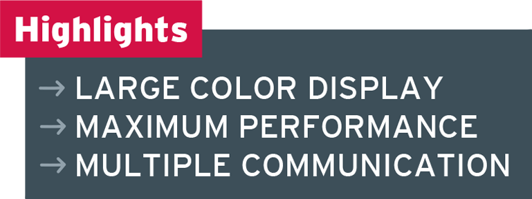 F620 Key Highlights Large Color Display High performance Leak tester