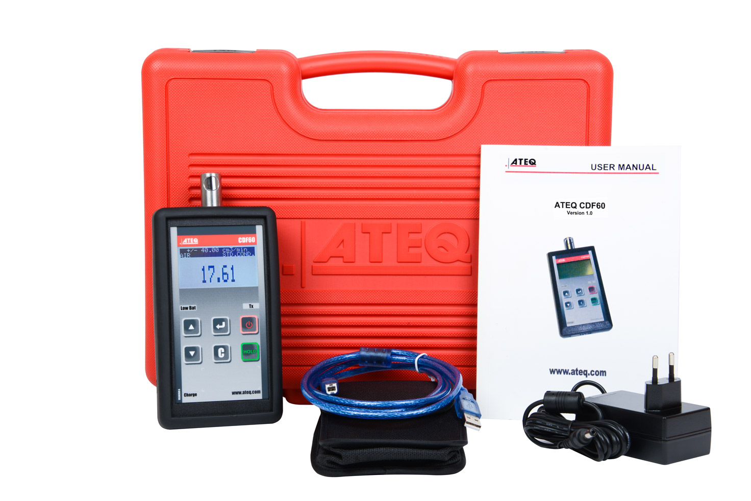 CDF60-MALETTE-COMPO CDF 60 Kit-Calibrator, Adaptor, User manual, Travel case