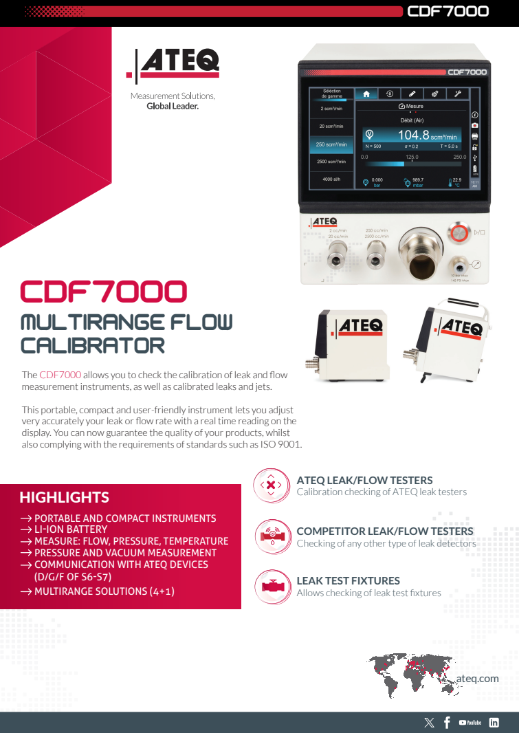 CDF7000 calibrator